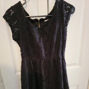 Black lace dress